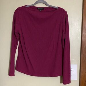 Banana Republic Magenta Ribbed Sweater